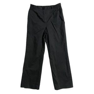 Le Suit High Rise Lined Flat Front Casual Career Pants Black Womens Petite 6P